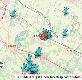 Mappa Via Spagna, 41013 Castelfranco Emilia MO, Italia (4.552)