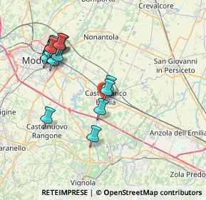 Mappa Via Spagna, 41013 Castelfranco Emilia MO, Italia (8.534)