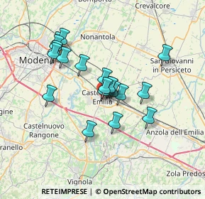 Mappa Via Gabriella degli Esposti, 41013 Castelfranco Emilia MO, Italia (5.7475)