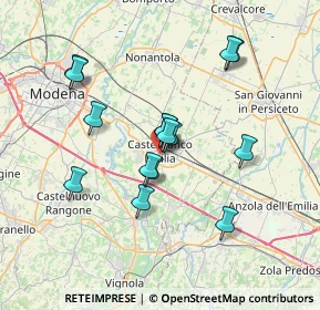 Mappa Via Gabriella degli Esposti, 41013 Castelfranco Emilia MO, Italia (6.26933)