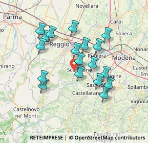 Mappa Via Cà Signori, 42019 Scandiano RE, Italia (13.00667)