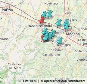 Mappa Via Cà Signori, 42019 Scandiano RE, Italia (9.96167)
