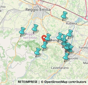Mappa Via Cà Signori, 42019 Scandiano RE, Italia (7.01143)