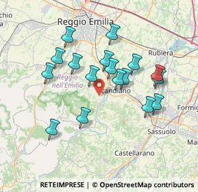 Mappa Via Cà Signori, 42019 Scandiano RE, Italia (6.64706)