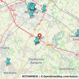 Mappa Strada Paganine, 41126 Modena MO, Italia (5.89083)