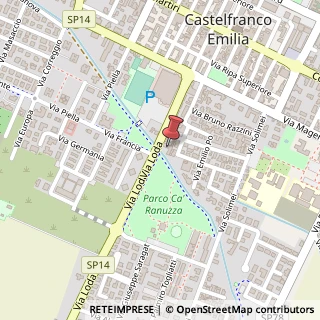 Mappa Via Loda, 43, 41013 Castelfranco Emilia, Modena (Emilia Romagna)