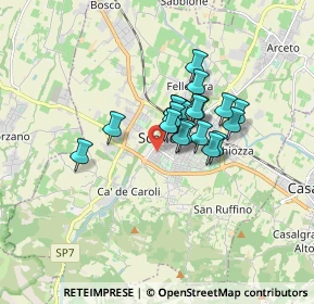 Mappa Via G. Carducci, 42019 Scandiano RE, Italia (1.1115)