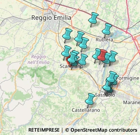 Mappa Via G. Carducci, 42019 Scandiano RE, Italia (6.524)