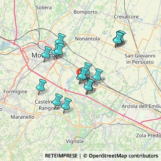 Mappa Via Marzabotto, 41018 San Cesario sul Panaro MO, Italia (6.34625)