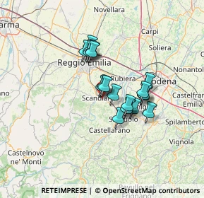 Mappa Via G. Torricelli, 42019 Scandiano RE, Italia (9.628)