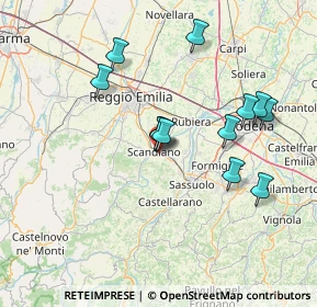 Mappa Via G. Torricelli, 42019 Scandiano RE, Italia (13.80333)