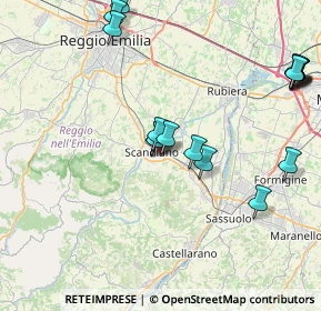 Mappa Via G. Torricelli, 42019 Scandiano RE, Italia (9.28118)