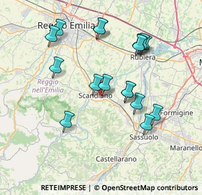 Mappa Via G. Torricelli, 42019 Scandiano RE, Italia (7.31412)