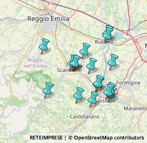 Mappa Via G. Torricelli, 42019 Scandiano RE, Italia (6.30118)