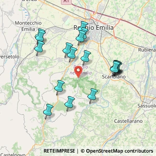 Mappa Via Giuseppe Garibaldi, 42020 Albinea RE, Italia (7.85889)