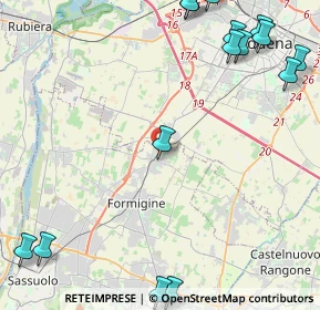 Mappa Via C. Monzani, 41043 Formigine MO, Italia (6.58933)