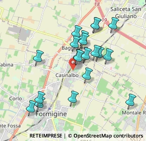 Mappa Via C. Monzani, 41043 Formigine MO, Italia (1.797)