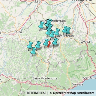 Mappa Reg. Piandonne, 14050 Roccaverano AT, Italia (10.737)