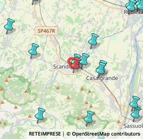 Mappa Via Longarone, 42019 Scandiano RE, Italia (6.3915)