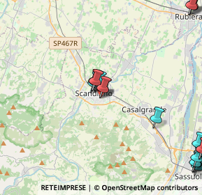 Mappa Via Longarone, 42019 Scandiano RE, Italia (5.9805)