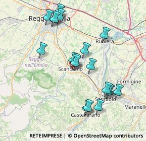 Mappa Via Longarone, 42019 Scandiano RE, Italia (8.0065)