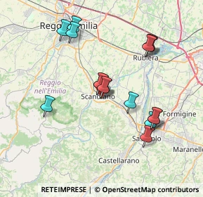 Mappa Via Longarone, 42019 Scandiano RE, Italia (7.045)