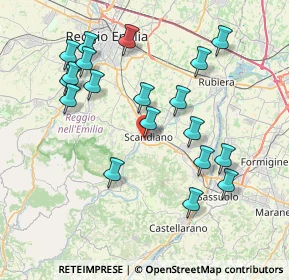 Mappa Via Niccolo Ugo Foscolo, 42019 Scandiano RE, Italia (8.07)