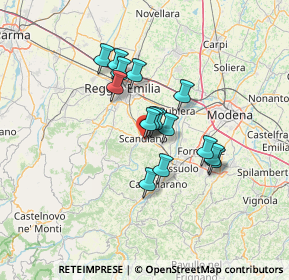 Mappa Via Miglioli, 42019 Scandiano RE, Italia (10.07667)