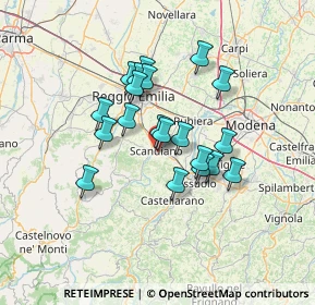 Mappa Via Miglioli, 42019 Scandiano RE, Italia (10.889)