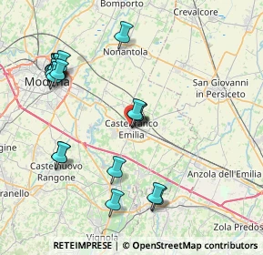 Mappa Piazza Giuseppe Garibaldi, 41013 Castelfranco Emilia MO, Italia (8.9335)