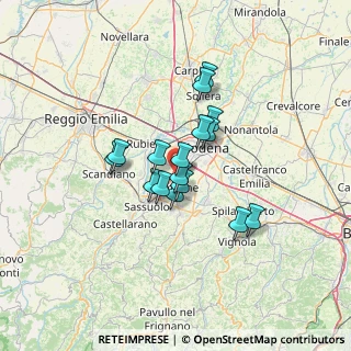Mappa Via Adriano Fiori, 41043 Formigine MO, Italia (9.51938)
