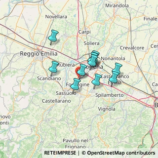 Mappa Via Adriano Fiori, 41043 Formigine MO, Italia (9.57364)