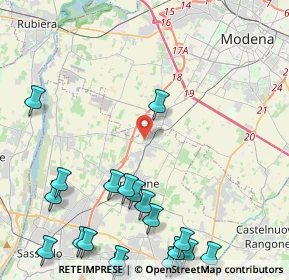 Mappa Via Adriano Fiori, 41043 Formigine MO, Italia (6.2445)