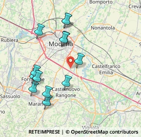 Mappa Str. Gherbella, 41126 Modena MO, Italia (7.88769)