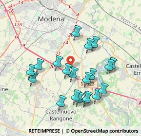 Mappa Str. Gherbella, 41126 Modena MO, Italia (3.663)