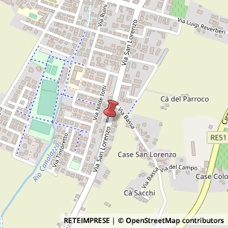 Mappa Via San Lorenzo,  30, 42010 Casalgrande, Reggio nell'Emilia (Emilia Romagna)