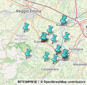 Mappa Via della Repubblica, 42019 Scandiano RE, Italia (6.28294)