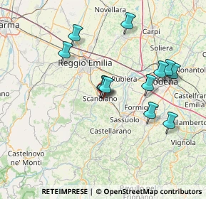 Mappa Via Galileo Galilei, 42019 Scandiano RE, Italia (13.79333)