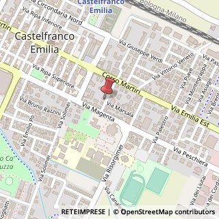 Mappa Via XX Settembre, 26, 41013 Castelfranco Emilia, Modena (Emilia Romagna)