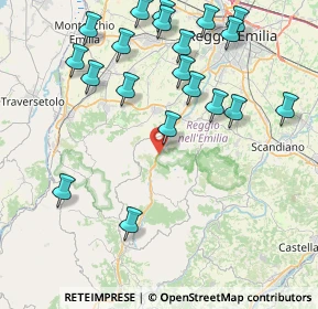 Mappa Via John Fitzgerald Kennedy, 42030 Vezzano Sul Crostolo RE, Italia (9.549)