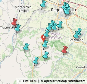 Mappa Via John Fitzgerald Kennedy, 42030 Vezzano Sul Crostolo RE, Italia (8.9085)