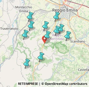 Mappa Via John Fitzgerald Kennedy, 42030 Vezzano Sul Crostolo RE, Italia (6.73636)