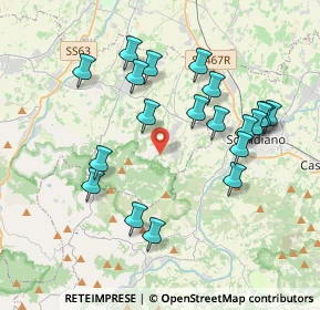 Mappa Via L. da Reggio, 42020 Albinea RE, Italia (3.8665)