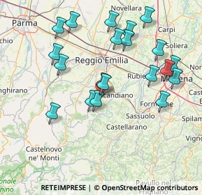 Mappa Via L. da Reggio, 42020 Albinea RE, Italia (16.171)