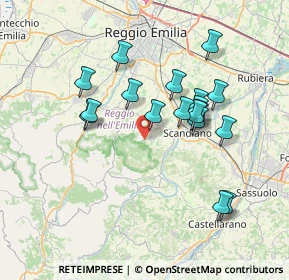 Mappa Via L. da Reggio, 42020 Albinea RE, Italia (6.74611)