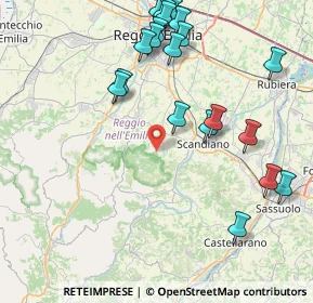 Mappa Via L. da Reggio, 42020 Albinea RE, Italia (9.574)