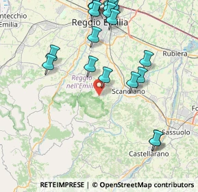 Mappa Via L. da Reggio, 42020 Albinea RE, Italia (9.8235)