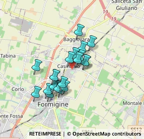 Mappa Via Amici G. B., 41043 Formigine MO, Italia (1.3175)