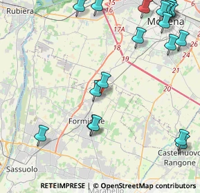 Mappa Via Amici G. B., 41043 Formigine MO, Italia (6.003)