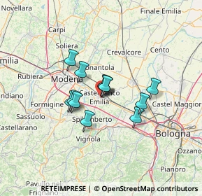 Mappa Via Marsala, 41013 Castelfranco Emilia MO, Italia (9.09667)